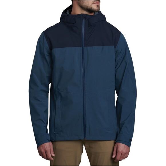 KÜHL Men’s Stretch Voyager Rain Jacket – Bluestone – Size Small #1189 NEW - Picture 1 of 5